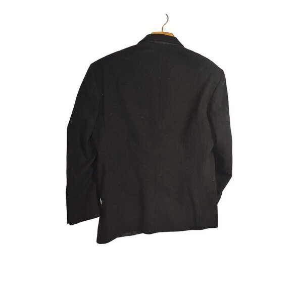 MEN'S GIANFRANCO RUFFINI BLACK CASHMERE SPORT COAT BLAZER JACKET 40R - Picture 2 of 5